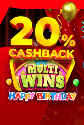 20% Cashback Multi Wins