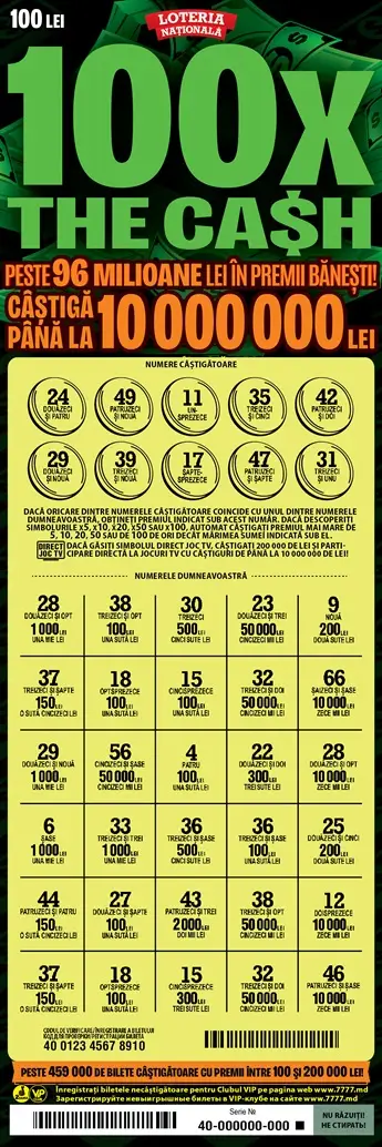 Bilet „100 x THE CASH“