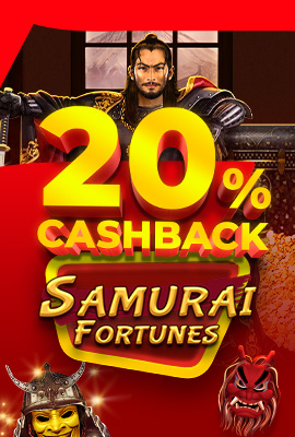 20% Cashback Samurai Fortunes