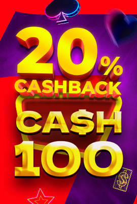 20% Cashback Cash 100